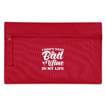 Wine saying funny - Pencil Case - red - Front