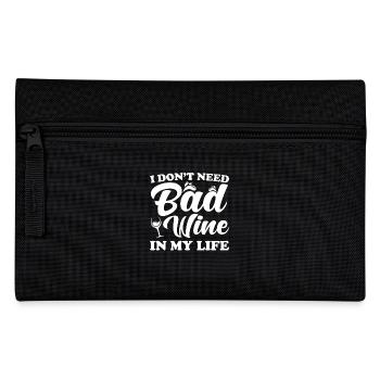 Wine saying funny - Pencil Case - black - Front