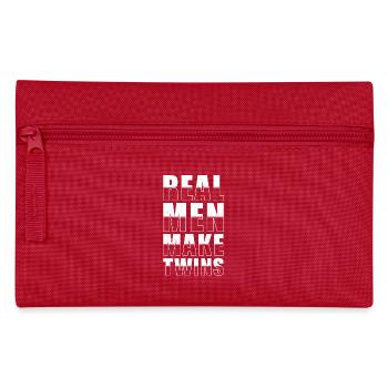 Les vrais hommes font des jumeaux - Trousse - rouge - Devant