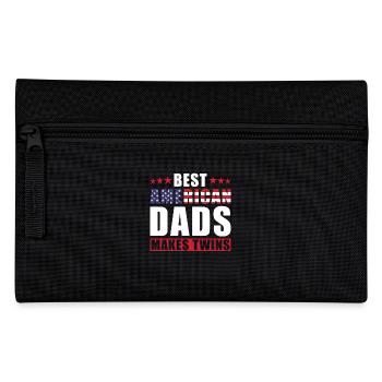 Bester Zwillingsvater Amerika USA Dad - Federtasche - Schwarz - Vorne
