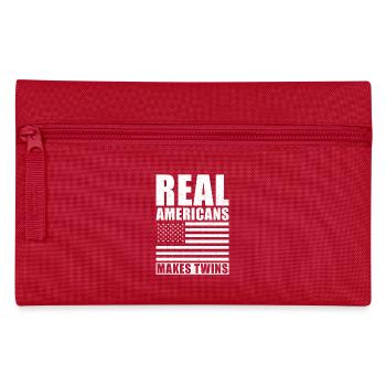 Best Twin Father USA American Dad - Pencil Case - red - Front