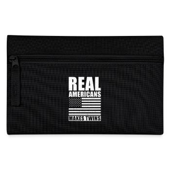 Best Twin Father USA American Dad - Pencil Case - black - Front