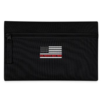 Papa Zwilinge USA American Dad - Federtasche - Schwarz - Vorne