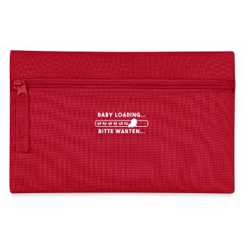Baby Loading Bitte Warten - Federtasche - Rot - Vorne