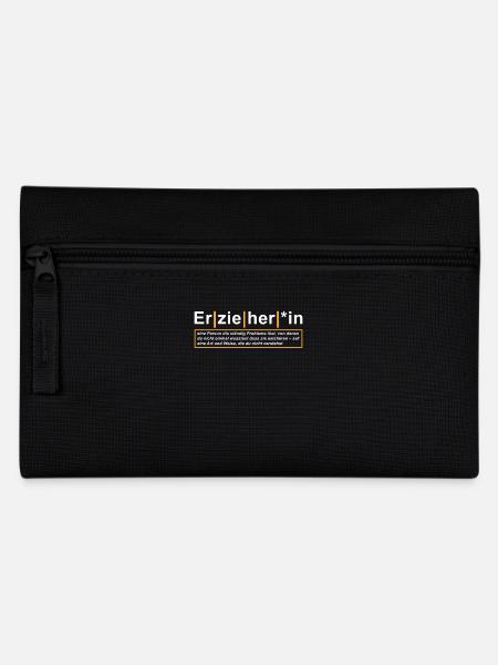Erzieherin Geschenk Definition Erzieher - Federtasche - Schwarz