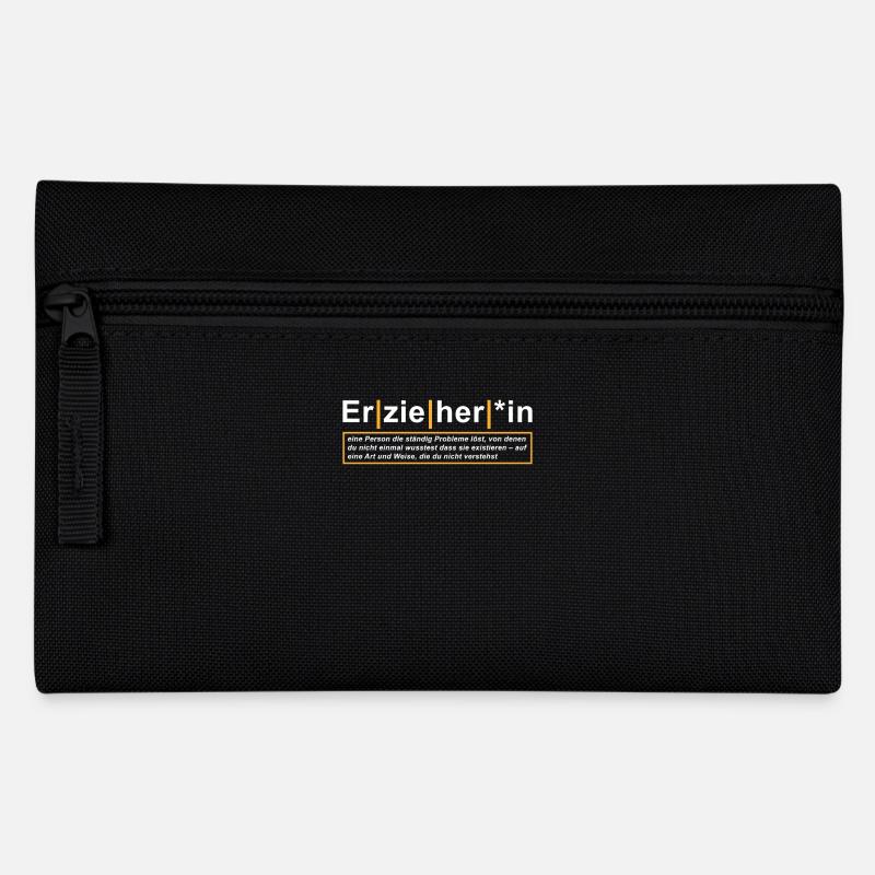 Erzieherin Geschenk Definition Erzieher - Federtasche - Schwarz