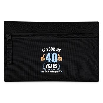 it took me 40 Years to look this good 40 Birthday - Federtasche - Schwarz - Vorne