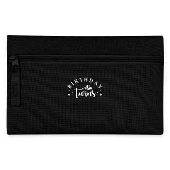Birthday Twins - Pencil Case - black - Front