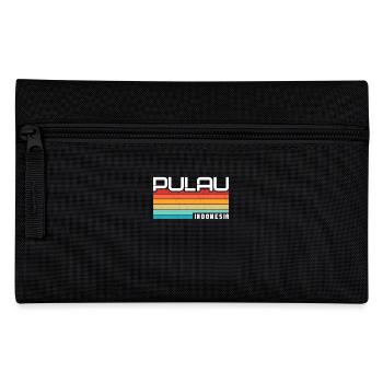 Vintage Holiday Trip Pulau Indonesia Asia - Pencil Case - black - Front