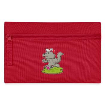 Dog Jogger Jogging Sport - Pencil Case - red - Front