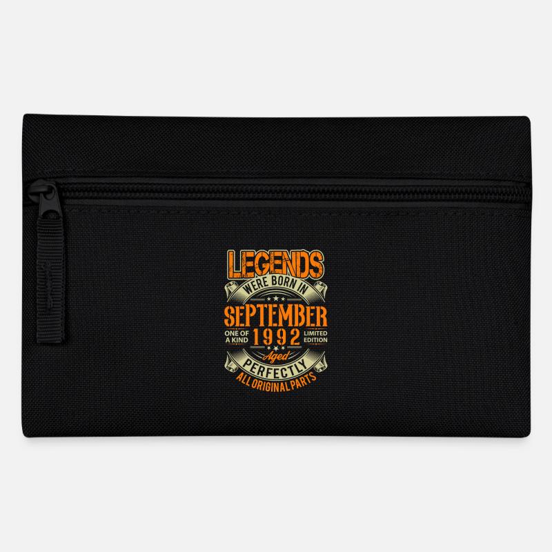 1992 September Birthday Legend - Pencil Case - black