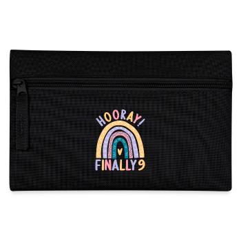 9 years old Rainbow Rainbow 9th birthday - Pencil Case - black - Front