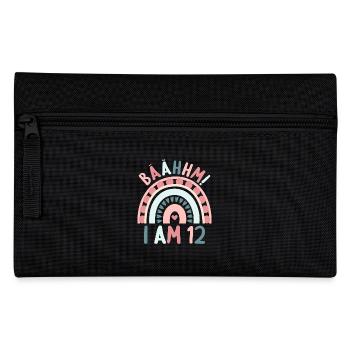 12 years old Rainbow Rainbow 12th birthday - Pencil Case - black - Front