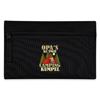Opas kleiner camping kumpel - Federtasche - Schwarz - Vorne