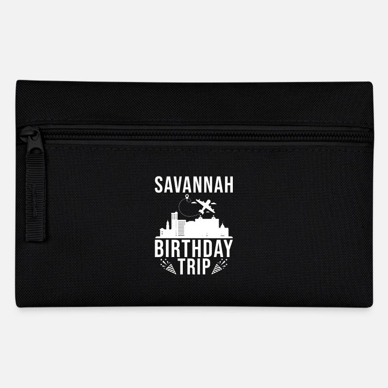 Savannah Geburtstagsreise Savannah - Federtasche - Schwarz