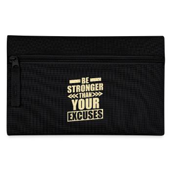 Be stronger than your excuses Training Gym - Pencil Case - black - Front