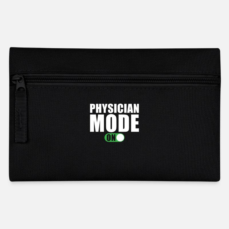 Arzt Modus An Lustig Arzt Geschenk - Federtasche - Schwarz