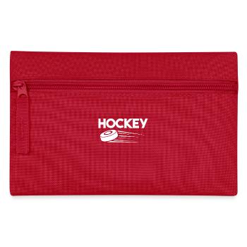 Ice Hockey Puck - Pencil Case - red - Front