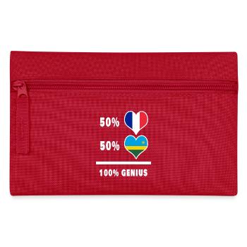 La France et le Rwanda Génie / cadeau - Trousse - rouge - Devant