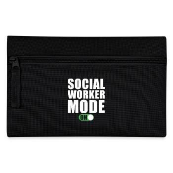 Social worker mode at - Pencil Case - black - Front