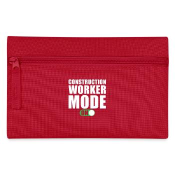 Mode travailleur de la construction activé - Trousse - rouge - Devant