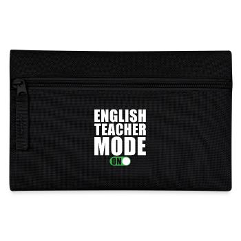 Englischlehrer Modus Ein - Federtasche - Schwarz - Vorne