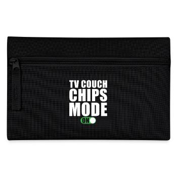Tv Couch Chips Modus Ein - Federtasche - Schwarz - Vorne