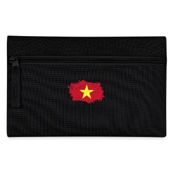 Vietnam Flagge Grunge Vietnam Fahne - Federtasche - Schwarz - Vorne