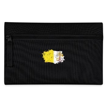 Vatican City Flag Grunge Vatican City Flag - Pencil Case - black - Front