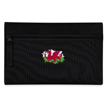 Wales Flag Grunge Wales Flag - Pencil Case - black - Front