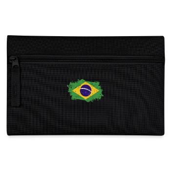 Brasilien Flagge Grunge Brasilien Fahne - Federtasche - Schwarz - Vorne