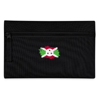 Burundi Flagge Grunge Burundi Fahne - Federtasche - Schwarz - Vorne