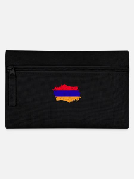 Armenien Flagge Grunge Armenien Fahne - Federtasche - Schwarz