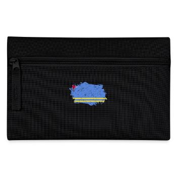 Aruba Flag Grunge Aruba Flag - Pencil Case - black - Front