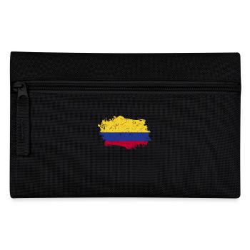 Kolumbien Flagge Grunge Kolumbien Fahne - Federtasche - Schwarz - Vorne