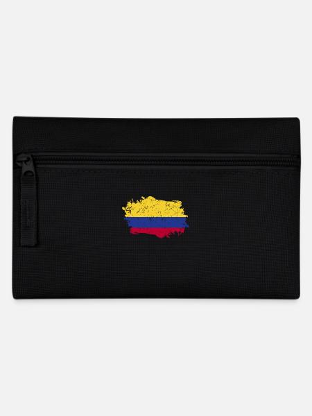 Kolumbien Flagge Grunge Kolumbien Fahne - Federtasche - Schwarz