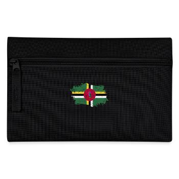 Drapeau de la Dominique Grunge Drapeau de la Dominique - Trousse - noir - Devant