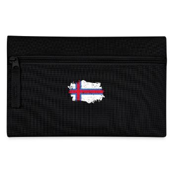 Faroe Islands Flag Grunge Faroe Islands Flag - Pencil Case - black - Front