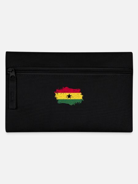 Ghana Flagge Grunge Ghana Fahne - Federtasche - Schwarz