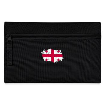 Georgien Flagge Grunge Georgien Fahne - Federtasche - Schwarz - Vorne