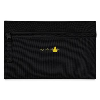 Ananas Pizza Herzschlag - Federtasche - Schwarz - Vorne