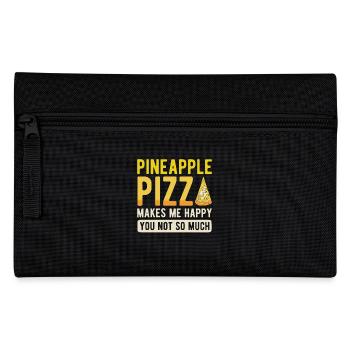 Pineapple -Pizza Makes Me Glad You Don't - Pencil Case - black - Front