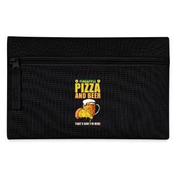 Pineapple -Pizza And Beer, This Is The Reason Why - Pencil Case - black - Front