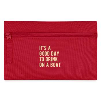 excursion en bateau disant bateau vacances fête en bateau - Trousse - rouge - Devant
