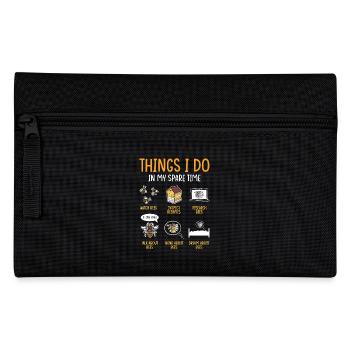 Beekeeper Gift Beekeeping Bees - Pencil Case - black - Front