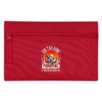 Paintball - Federtasche - Rot - Vorne