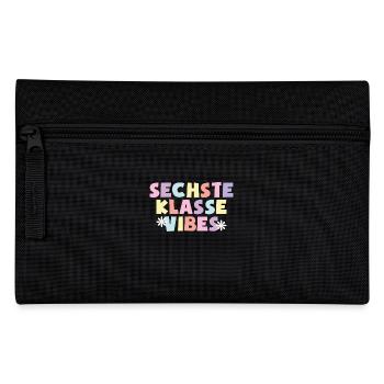6. Klasse Vibes Schulkind 6. Klasse - Federtasche - Schwarz - Vorne