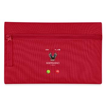 4th July Independence Day Independence is calling - Federtasche - Rot - Vorne
