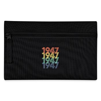 Cool Retro 1947, 75 ans, cadeau de 75e anniversaire - Trousse - noir - Devant
