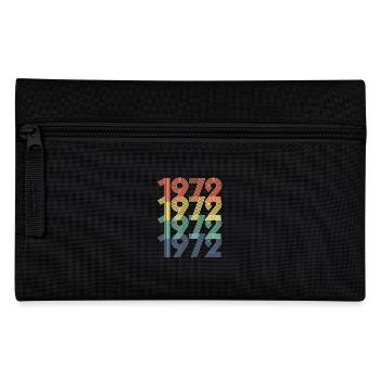 Cool Retro 1972, 50 Jahre alt, Geschenk zum 50. Geburtstag - Federtasche - Schwarz - Vorne